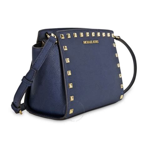 michael kors selma messenger medium navy|MICHAEL Michael Kors Selma Medium Messenger .